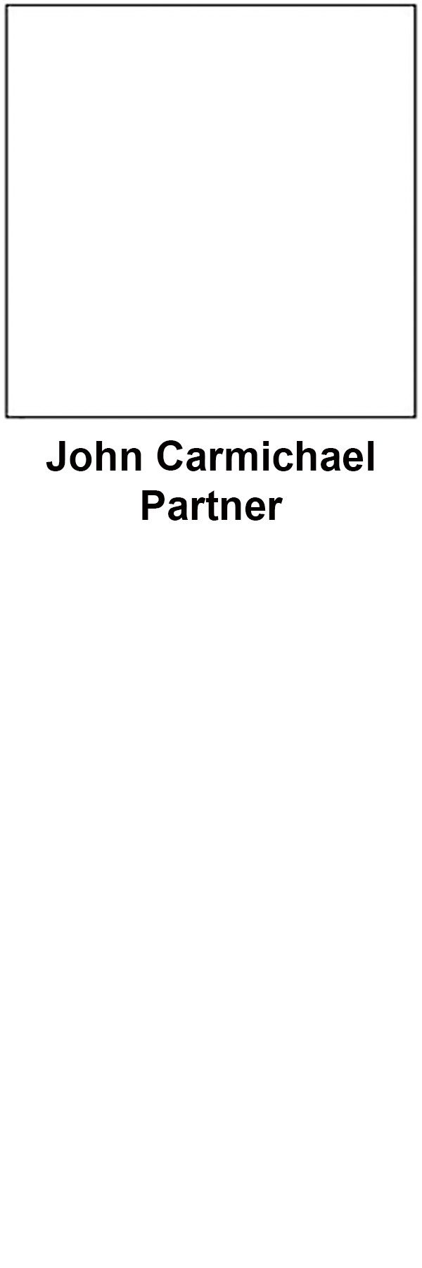 Text showing the name John Carmichael and title Partner.